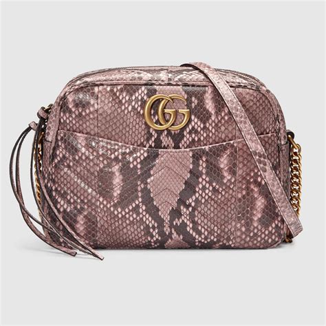 gucci pink python purse|gucci limited edition python bag.